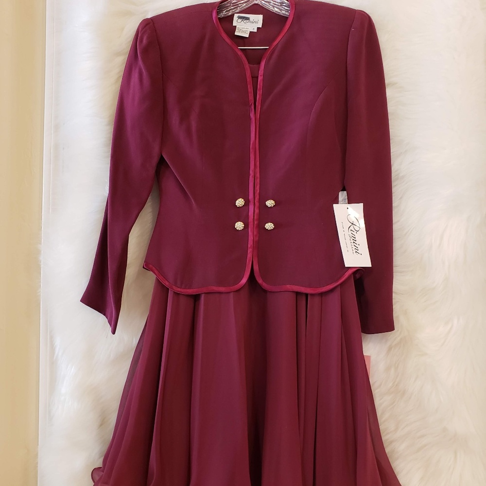 NWT Classic Silk Suit by Rimini